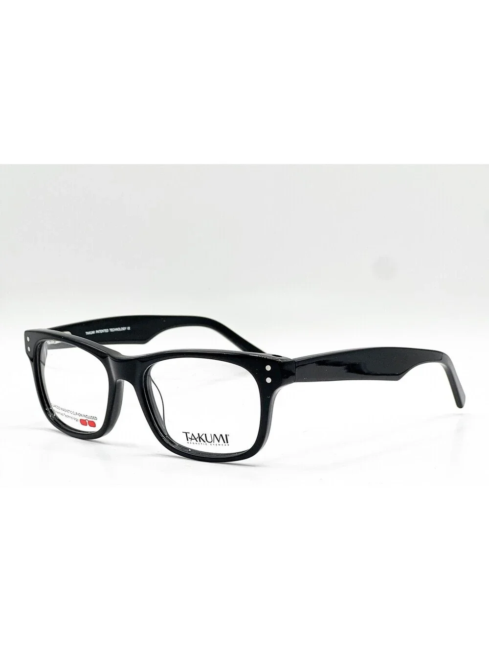 Takumi Tk969 90 Black Authentic Eyeglasses W/ Clip 48-16-135